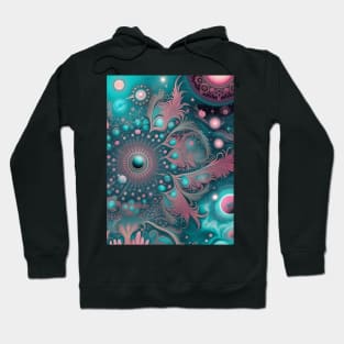 Other Worldly Designs- nebulas, stars, galaxies, planets with feathers Hoodie